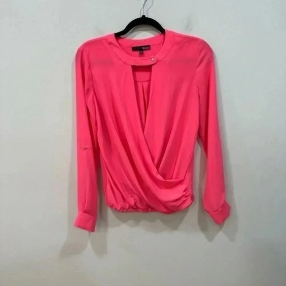 Ro & De Pink Peekaboo Blouse XS - Picture 3 of 8